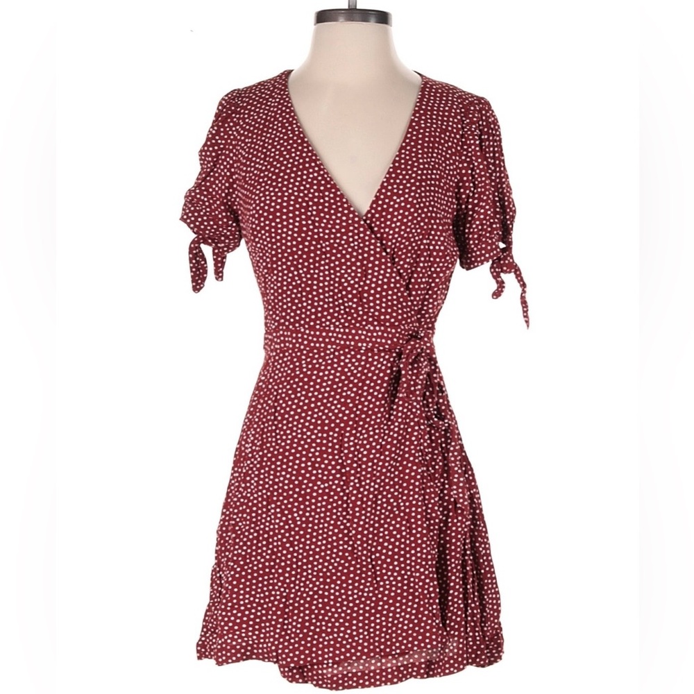 Polka Dot Wrap Dress Romper